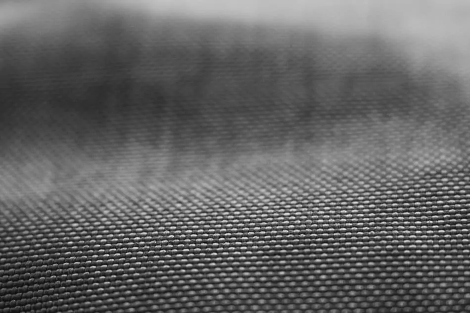 close up detail of cordura ripstop nylon fabric
