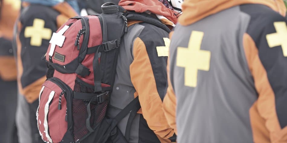 ski patrol emergency first aid backpack