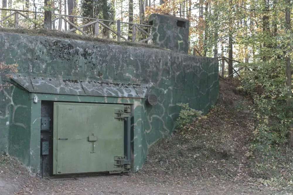 old atomic nuclear bunkers in central europe hidden in forest