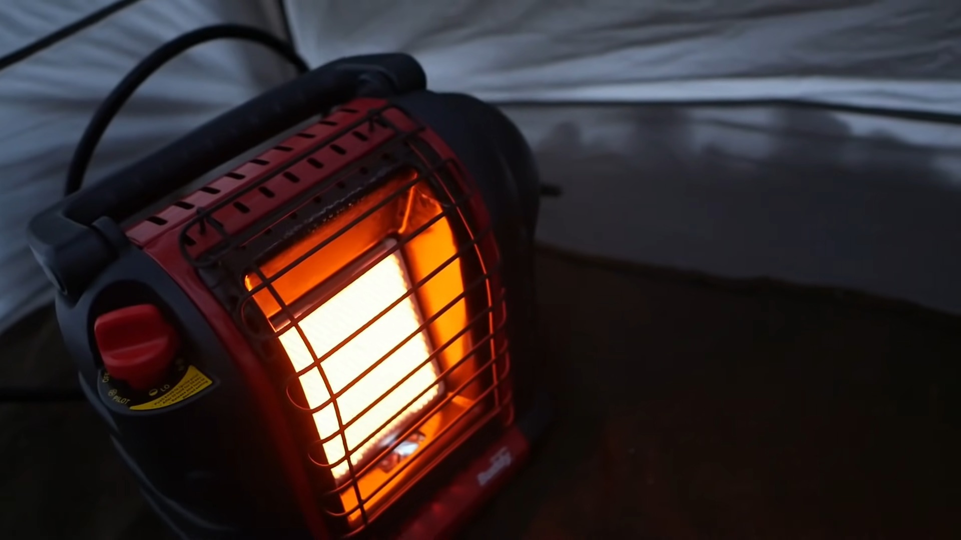 Propane Heater in a Tent